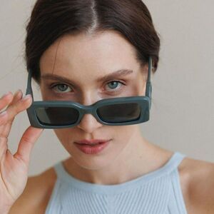 NEW Gucci GG1325S 003 Grey Smoke Grey Rectangle Women Sunglasses